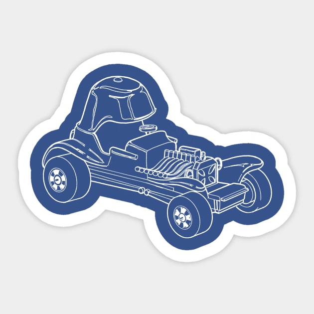 Hot Wheel Red Baron Sticker by Wyld Bore Creative